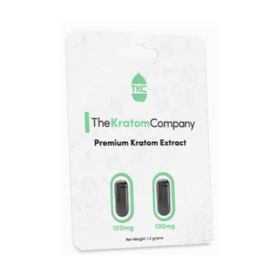 THE KRATOM COMPANY CAPSULES 2CT / 1.3G / 100MG - PREMIUM KRATOM EXTRACT