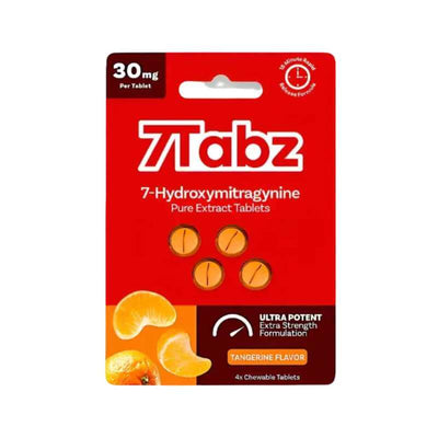 7Tabz 7-Hydroxymitragynine Extra Strength Chewable Tablets 4CT 30mg per Tablet