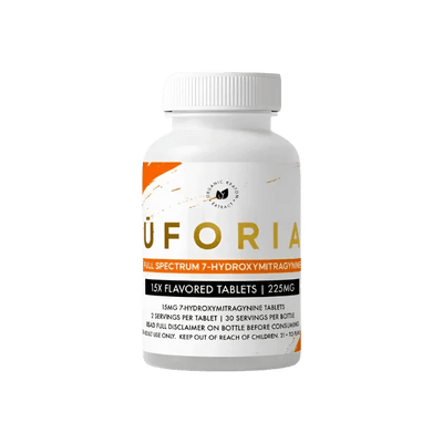 Uforia Full Spectrum 15ct 7-OH Tabs Orange 15mg Per Tablet