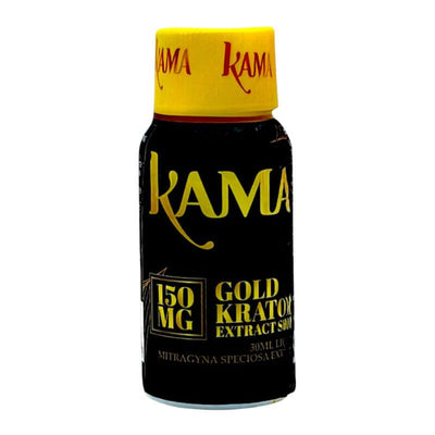 KAMA Mitragynine Liquid Gold Kratom Extract Shot 1ct 150mg