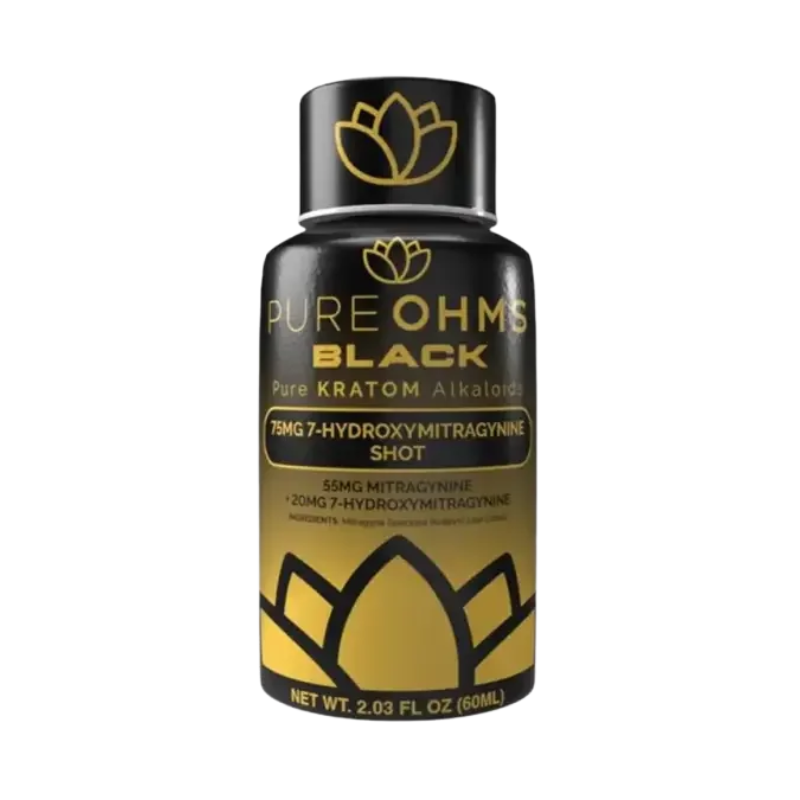 Pure OHMS 7-Hydroxymitragynine Shot Black 20mg + 55mg Mitragynine