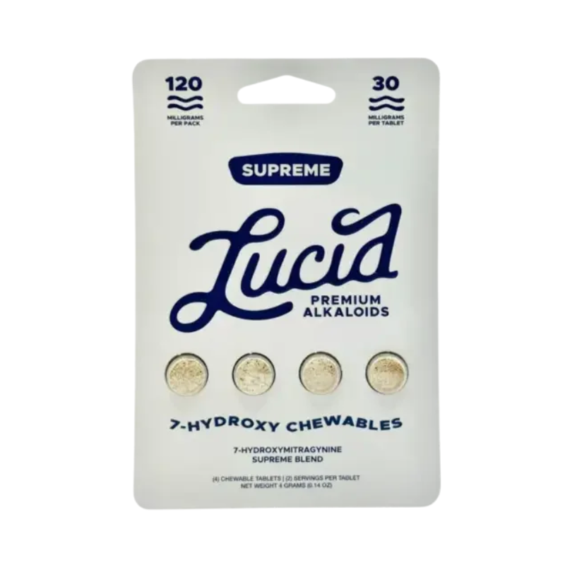 Lucid Supreme 7-Hydroxymitragynine Chewable Tablets 4ct 30mg per Tablet