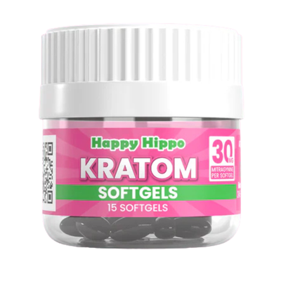 Happy Hippo Mitragynine 15ct 30mg Softgels