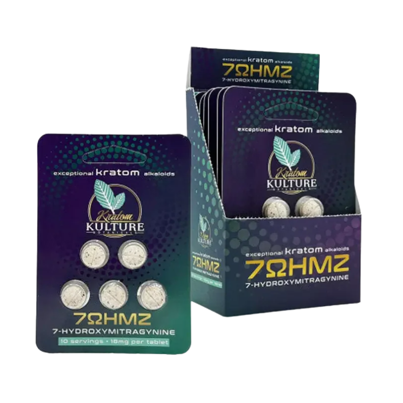 7OHMZ Kratom Kulture 7-Hydroxymitragynine Tablets 5ct 18mg per Tablet