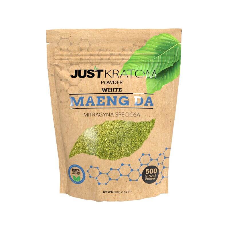 JUST KRATOM POWDER 500 GRAMS - MAENG DA WHITE