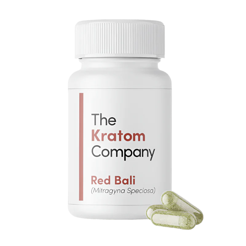 THE KRATOM COMPANY CAPSULES 75CT / 2.6OZ / 500MG - BALI RED VEIN