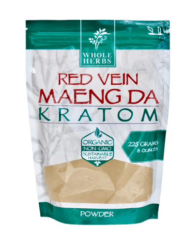 WHOLE HERBS KRATOM POWDER 225G / 8OZ - MAENG DA RED VEIN