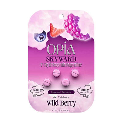 OPIA SKYWARD 7-HYDROXYMITRAGYNINE TABLETS 4CT 130MG PER TABLET