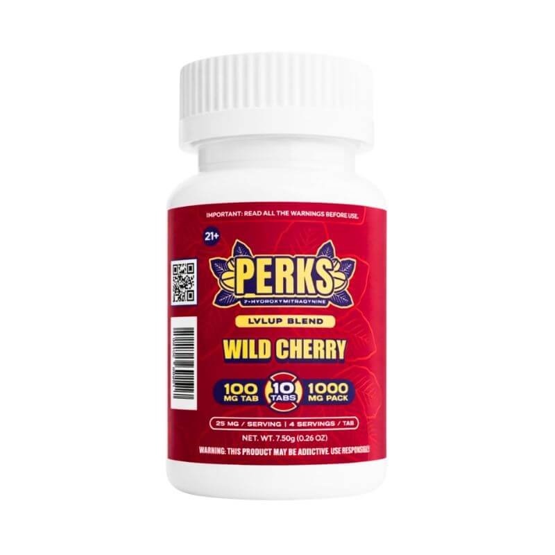 DOZO PERKS 7-HYDROXYMITRAGYNINE CHEWABLE TABLETS 10CT 100MG PER TABLET