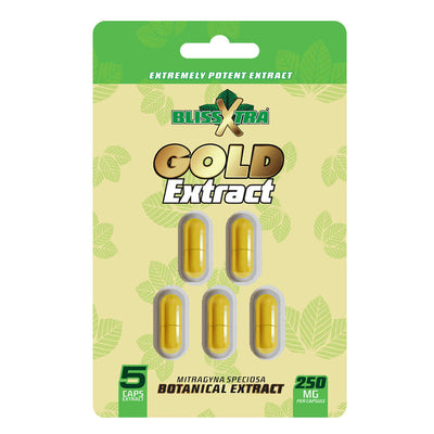 BLISSXTRA XTREME GOLD BOTANICAL EXTRACT CAPSULES 250MG - 5CT