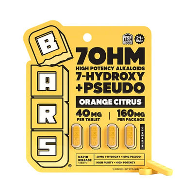 TRE House BARS 7-Hydroxy Pseudo 4ct 40mg Per Tablet - Orange Citrus
