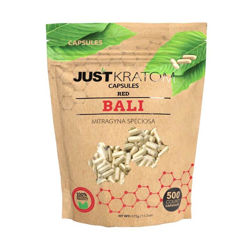 JUST KRATOM CAPSULES 500CT 500MG- BALI RED VEIN