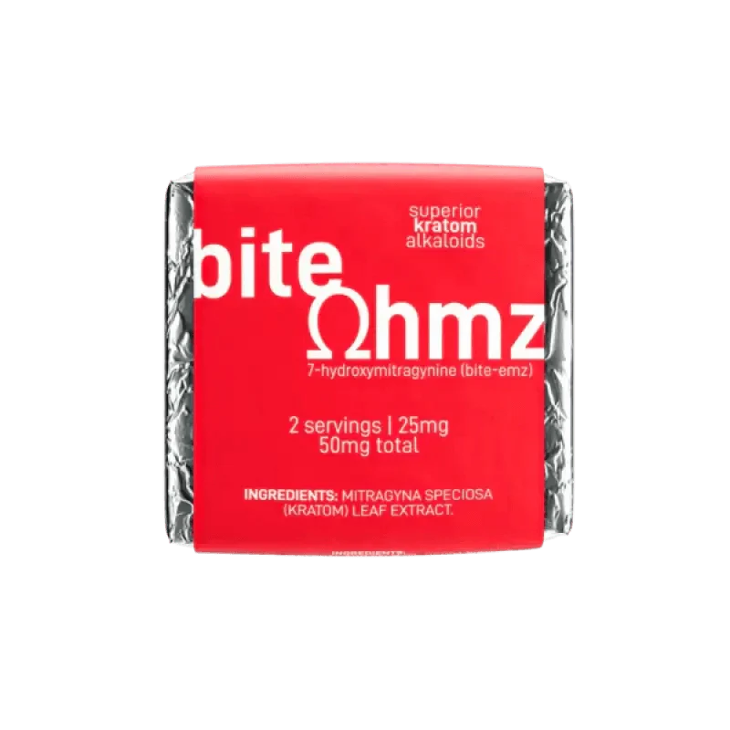 Bite Ohmz 1ct 7OH Chocolate Milk Chocolate Squares 50mg per Square