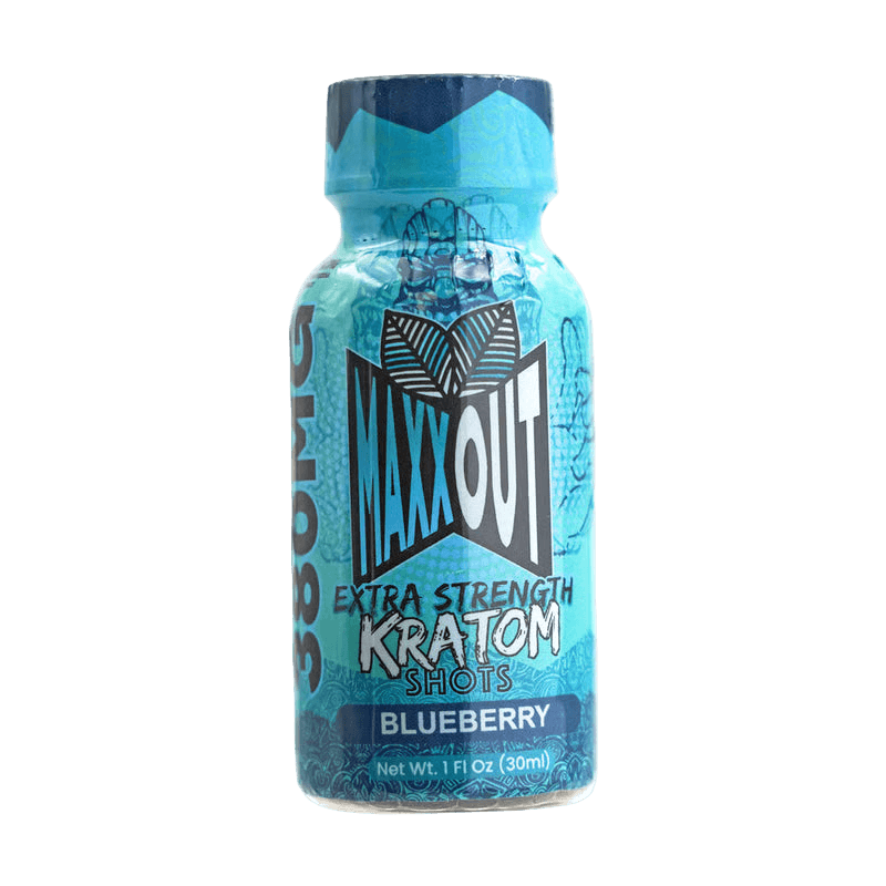 MAXXOUT EXTRA STRENGTH KRATOM SHOT 380MG – BLUEBERRY