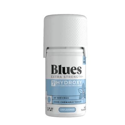 Blues 10ct 7OH Unflavored Chewable Tabs 30mg Per Tablet