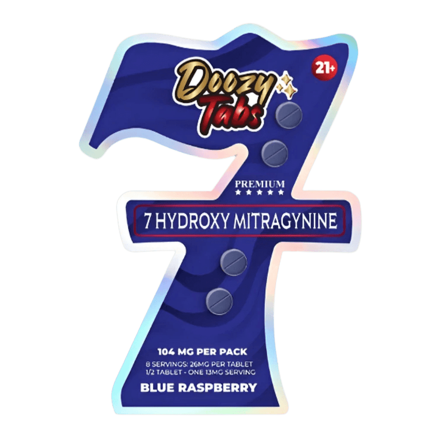 Doozy Tabs 4ct 7OH Chewable Tabs Blue Raspberry 26mg per Tablet