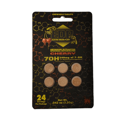 EDP 6ct 7OH Chewable Tabs Cherry 40mg per Tablet