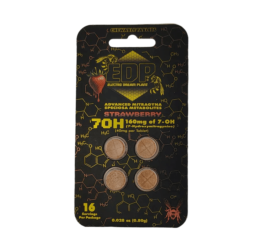 EDP 4ct 7OH Chewable Tabs Strawberry 40mg per Tablet