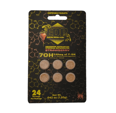 EDP 6ct 7OH Chewable Tabs Strawberry 40mg per Tablet