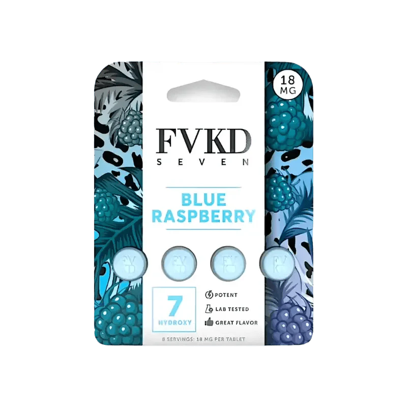 FVKD Seven 4ct 7OH Tabs Blue Raspberry 18mg per Tablet