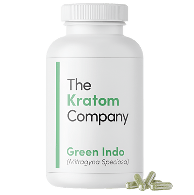 THE KRATOM COMPANY CAPSULES 150CT / 4.8OZ / 500MG - INDO GREEN VEIN