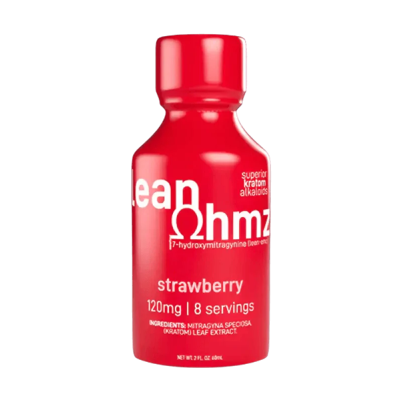 Lean Ohmz Exodus 7-Hydroxymitragynine Syrup Strawberry 120mg 2oz