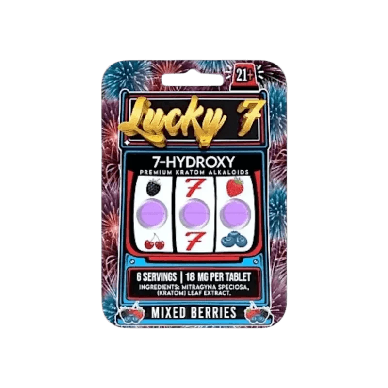 Lucky 7 3ct 7OH Chewable Tabs Mixed Berries 18mg per Tablet