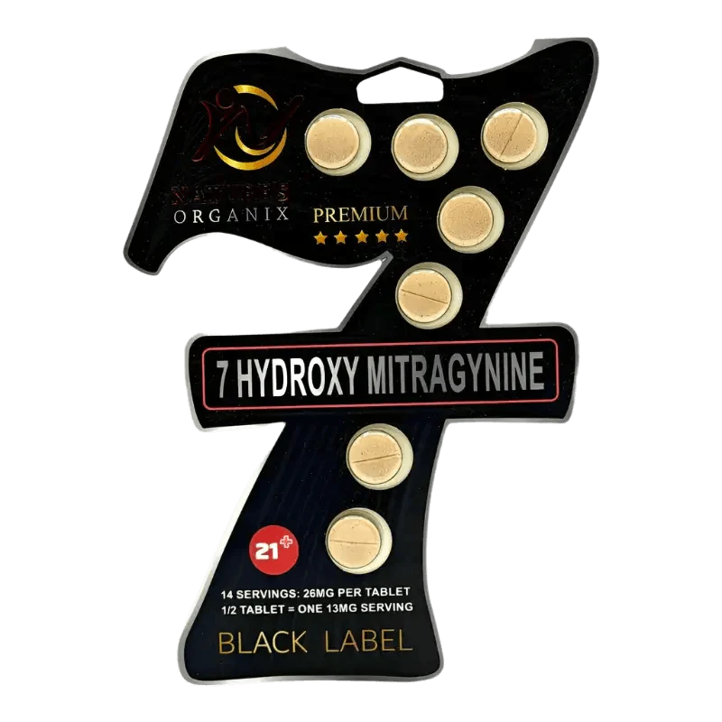 Nature's Organix 7ct 7OH Black Label Tabs 26mg Per Tablet
