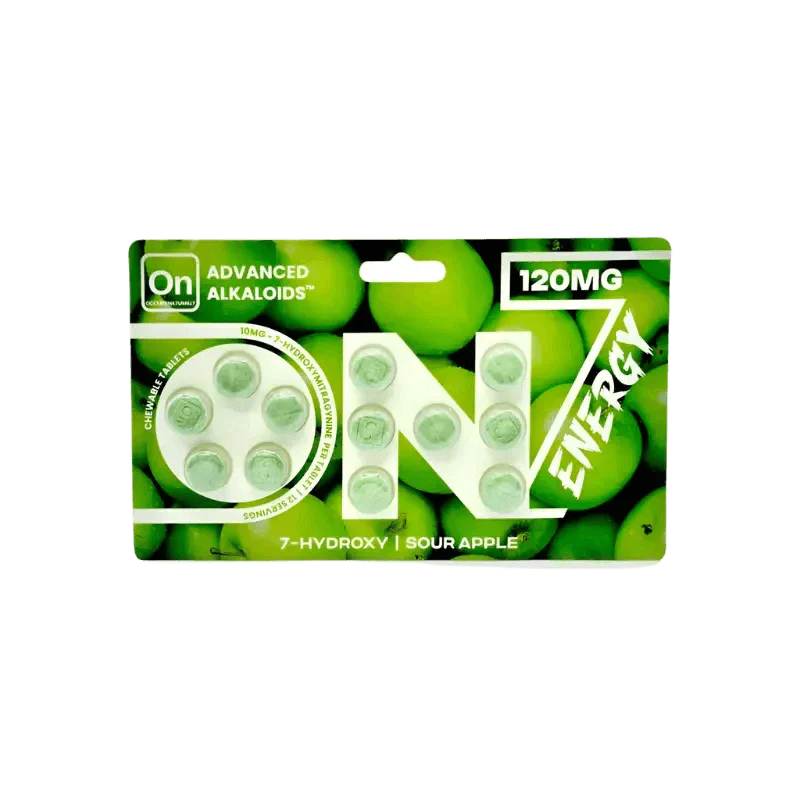 On7 12ct 7OH Sour Apple Tabs 10mg Per Tablet