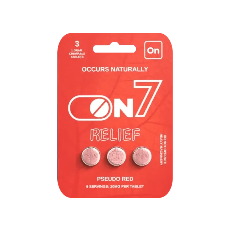 On7 3ct 7OH Pseudo Red Tabs 20mg per Tablet