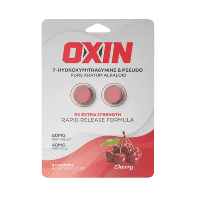Oxin 2ct 7OH + Psuedo Chewable Cherry Tabs 20mg Per Tablet
