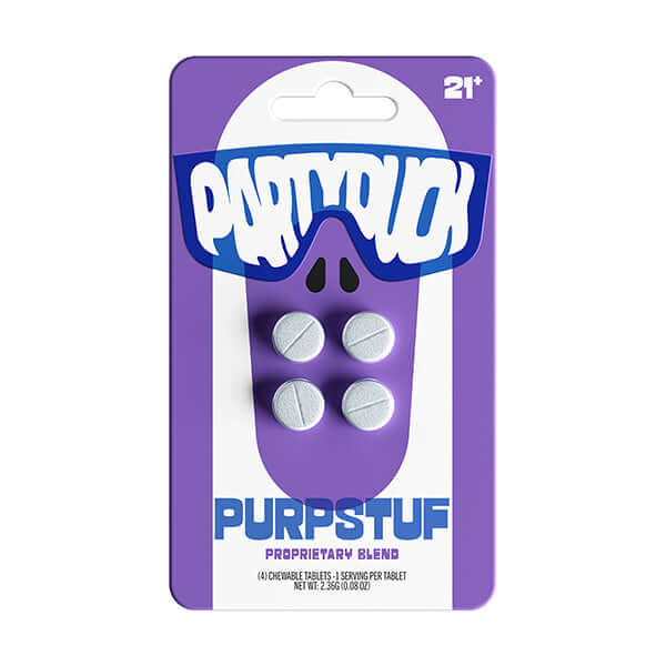PARTY DUCK PROPRIETARY BLEND TABLETS 4 CT - PURPSTUF