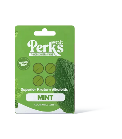 Eat Perkz 4ct 7OH Mint Chewable Tabs 25mg Per Tablet