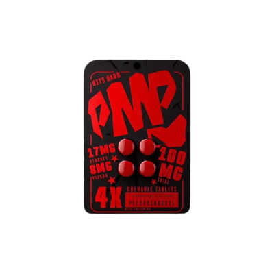 PMP 4ct 7OH + Pseudo Chewable Tabs 25mg per Tablet