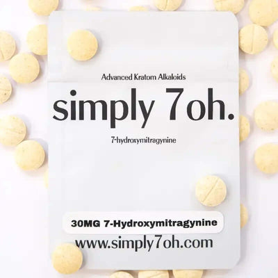 Simply 7oh 7-Hydroxymitragynine Blue Razz Tabs 5ct 30mg Per Tablet