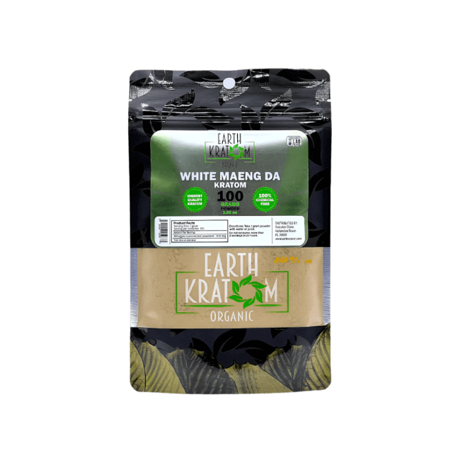 EARTH KRATOM POWDER 100G - MAENG DA WHITE VEIN