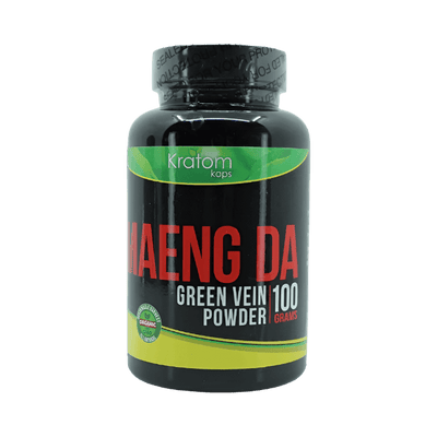 KRATOM KAPS POWDER 100G - MAENG DA GREEN VEIN