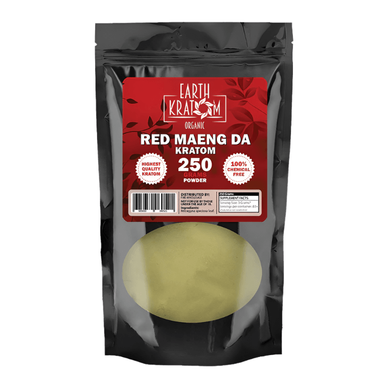EARTH KRATOM POWDER 250G - MAENG DA RED VEIN