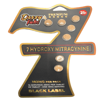 Doozy Tabs 7ct 7OH Chewable Tabs Black label 26mg per Tablet