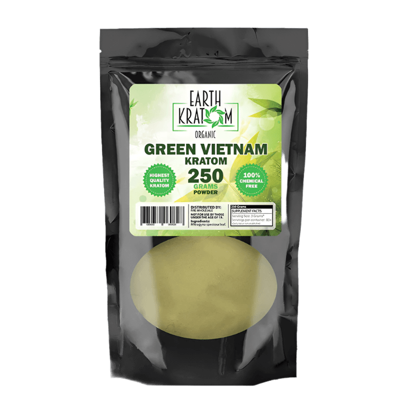 EARTH KRATOM POWDER 250G - VIETNAM GREEN VEIN