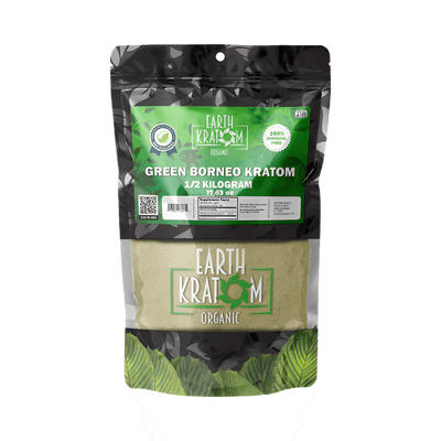EARTH KRATOM POWDER 500G - BORNEO GREEN VEIN