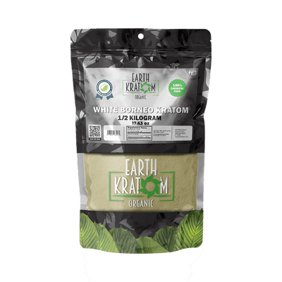 EARTH KRATOM POWDER 500G - BORNEO WHITE VEIN