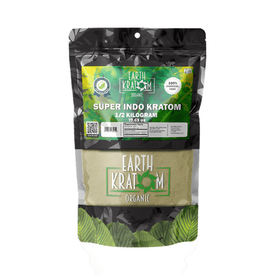 EARTH KRATOM POWDER 500G - INDO SUPER GREEN VEIN