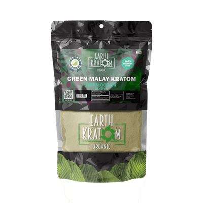 EARTH KRATOM POWDER 500G - MALAY GREEN VEIN