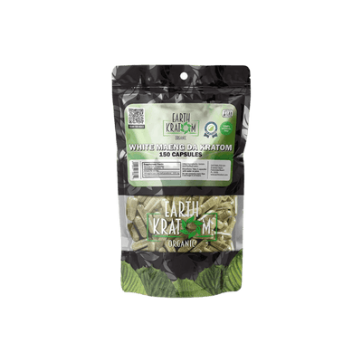 EARTH KRATOM CAPSULES 150CT - MAENG DA WHITE VEIN