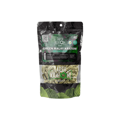 EARTH KRATOM CAPSULES 150CT - MALAY GREEN VEIN