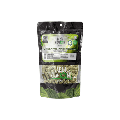 EARTH KRATOM CAPSULES 150CT - VIETNAM GREEN VEIN