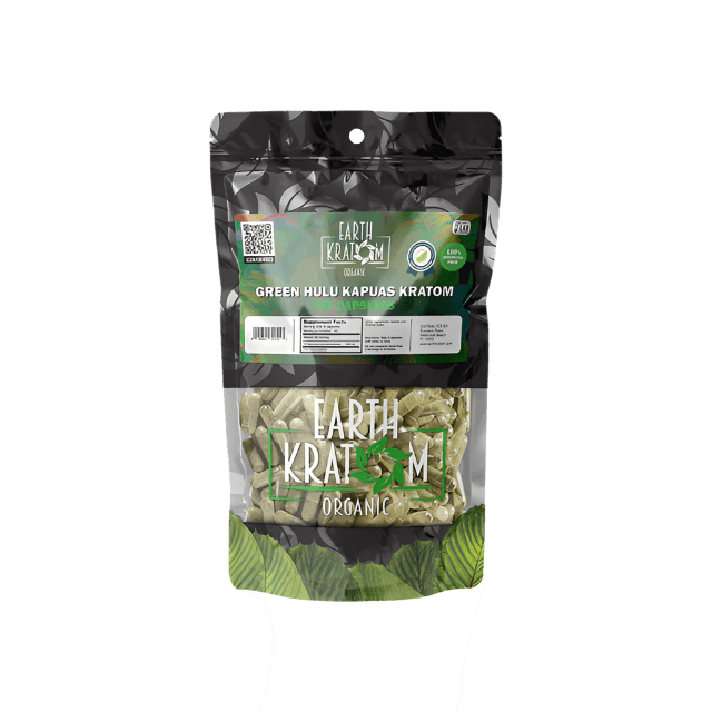 EARTH KRATOM CAPSULES 300CT - HULU GREEN VEIN