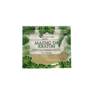 REMARKABLE HERBS KRATOM POWDER 1OZ - MAENG DA GREEN VEIN