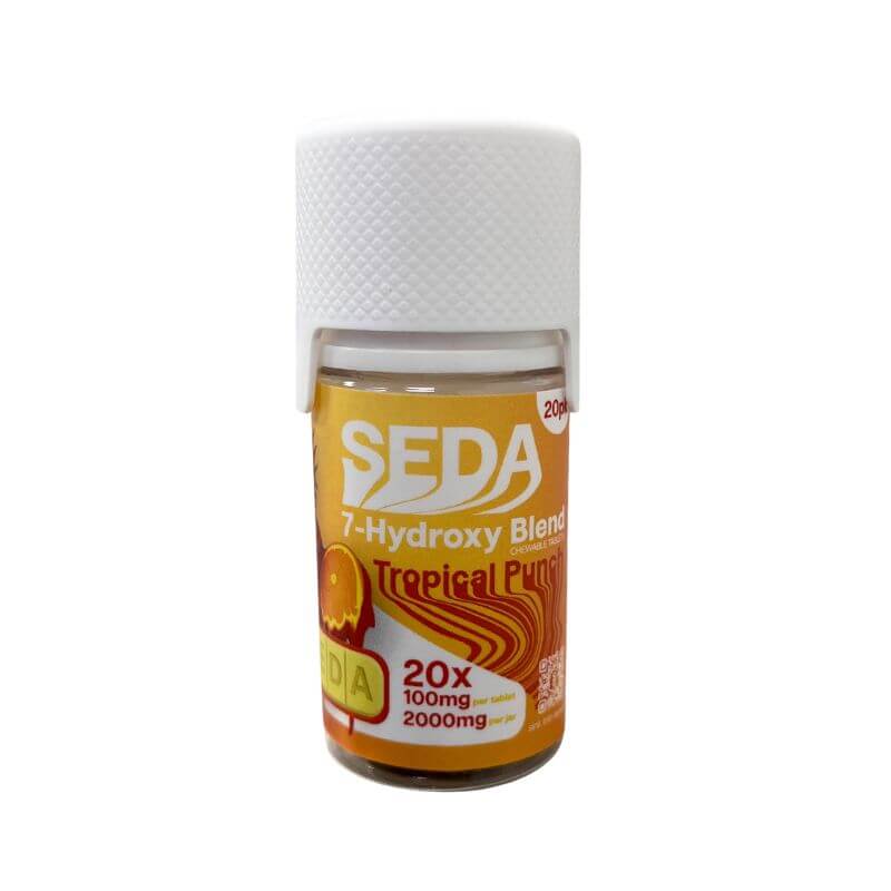 SEDA 7-HYDROXYMITRAGYNINE CHEWABLE TABLETS 20CT 100MG PER TABLET